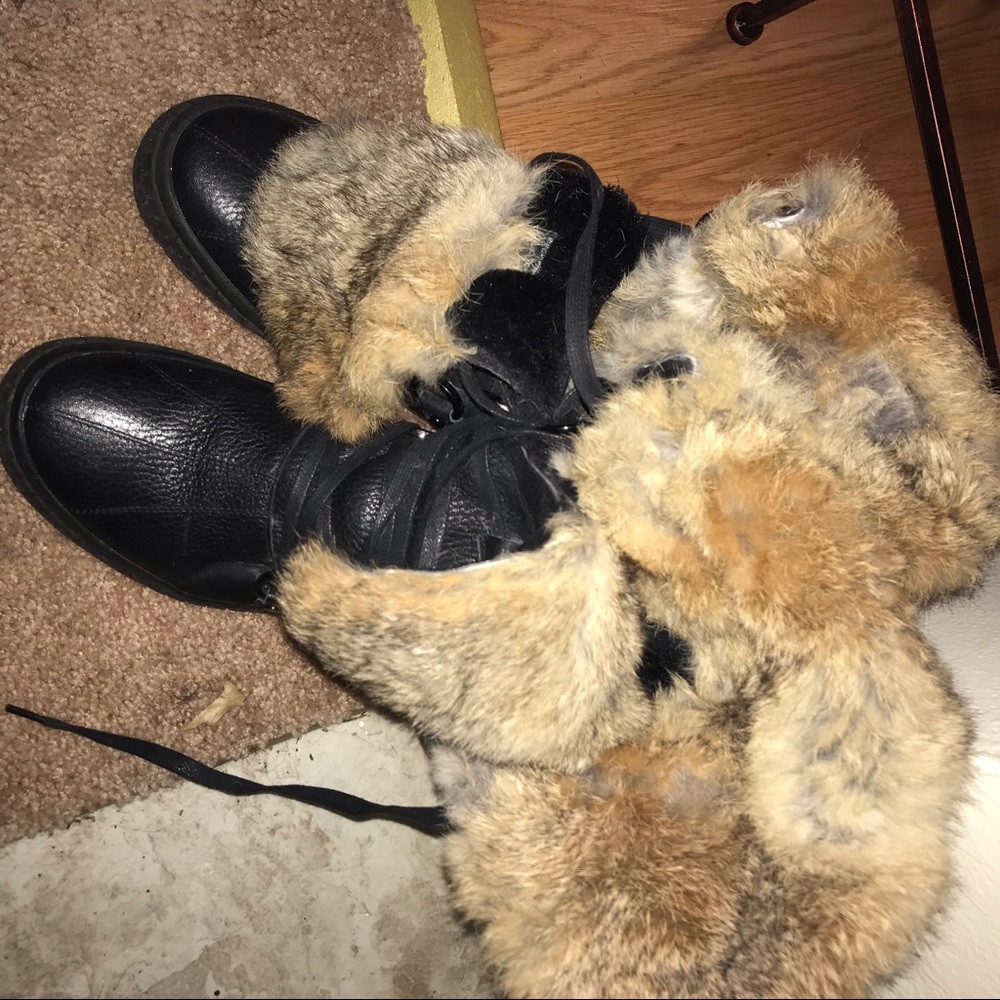 Rudsak Black warm furry boots